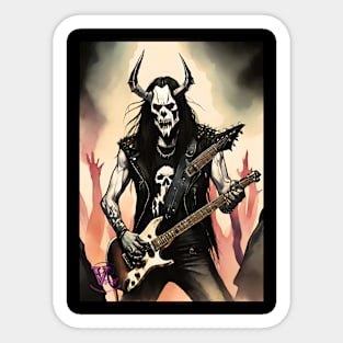 Black Metal guitarist Sticker